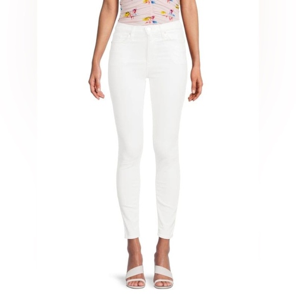 Hudson Jeans Barbara High Rise Ankle Super Skinny Jeans White, size 28 - Picture 1 of 12